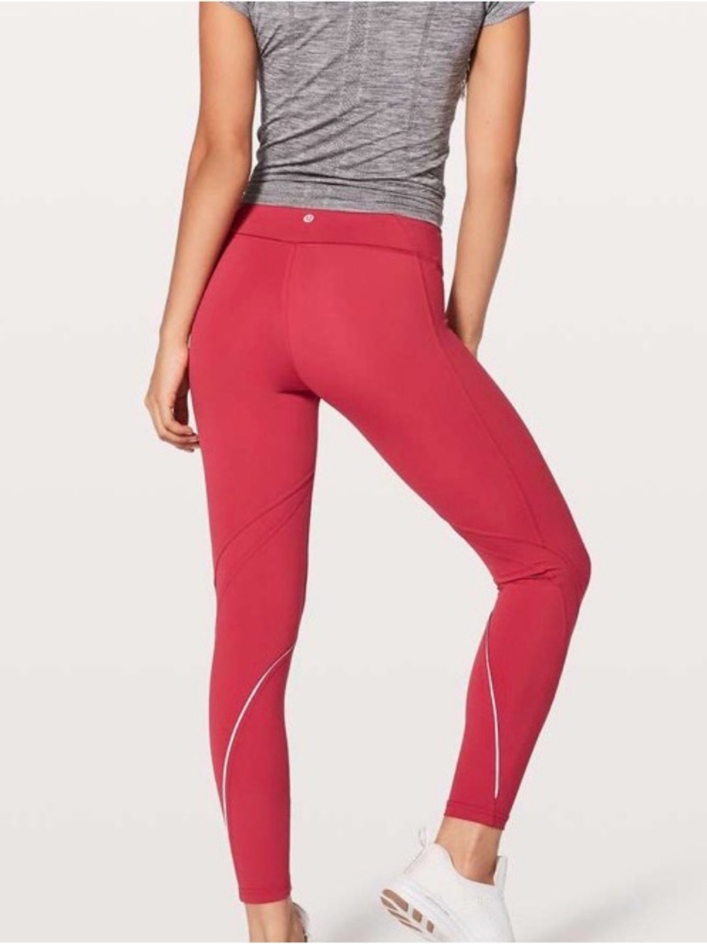 Lululemon Chasing Miles Running Tight Persian Red Size 8 25 Inseam Nulux Legging